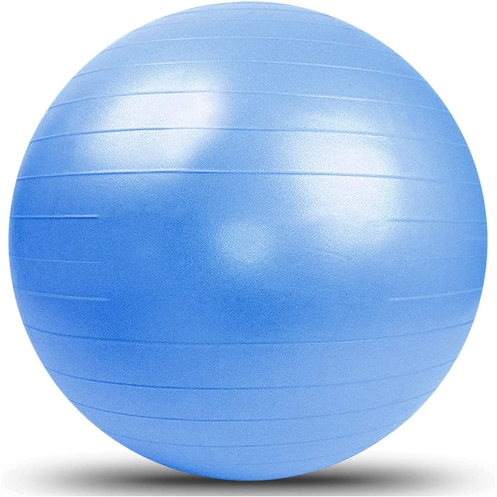 ULTIMAX Yoga Ball Exercise Fitness Heavy Duty Anti-Burst Stability Ball for Fitness Gym Yoga Pilates Birthing Pregnancy Physical Therapy with Quick Pump (85 cm- Blue)