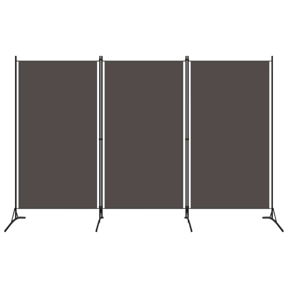 Vidaxl 3-panel Room Divider Anthracite 260x180 Cm