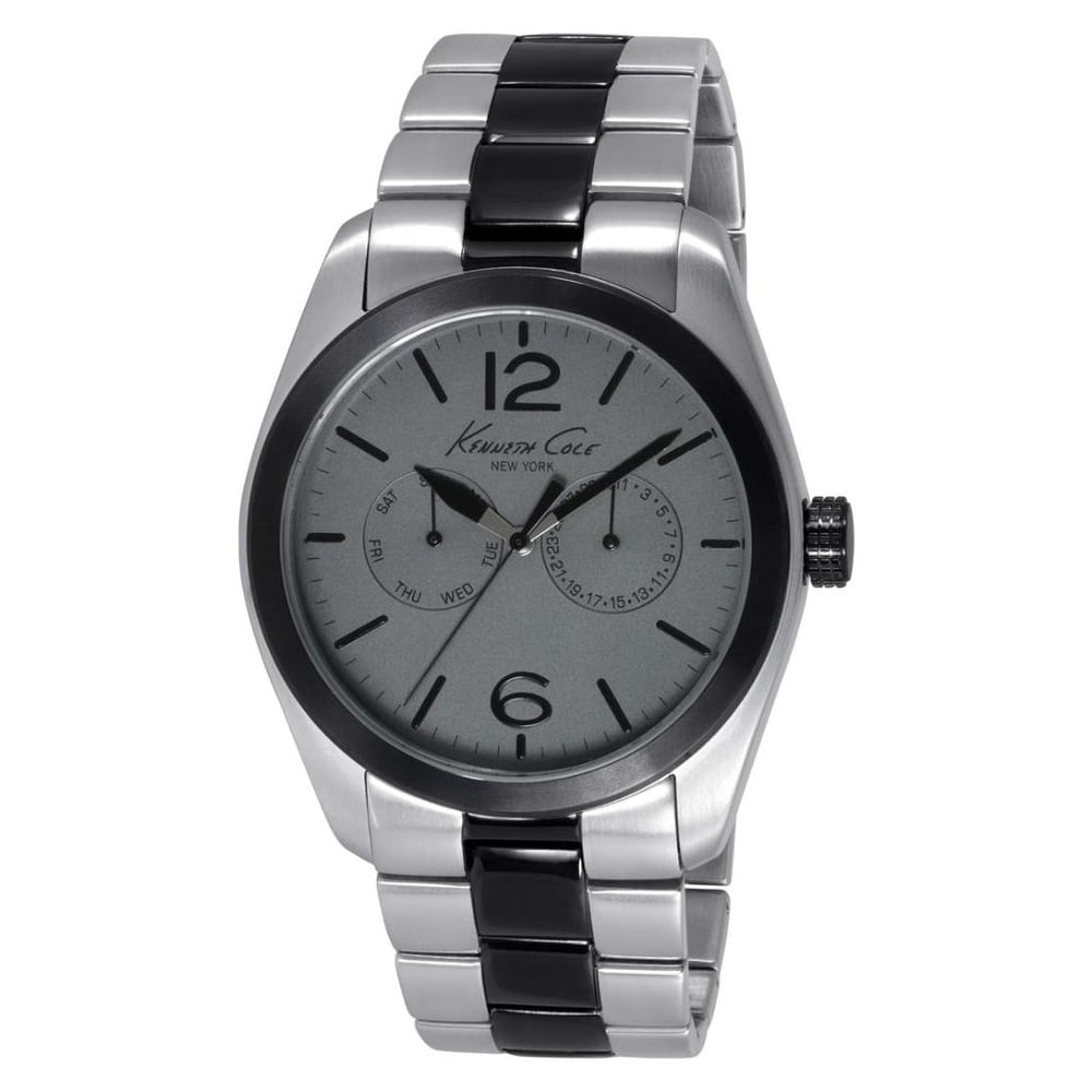 Kenneth Cole New York Classic Watch For Men with Silver Stainless Steel Strap