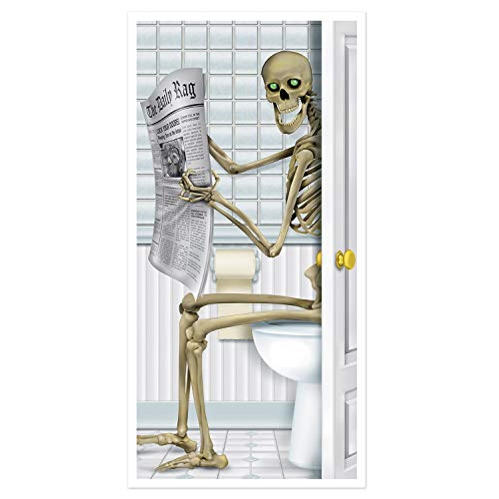 Beistle Skeleton Restroom Door Cover Party Accessory (1 Count) (1/Pkg) Beistle Skeleton Restroom Door Cover Party Accessory (1 Count) (1/Pkg)
