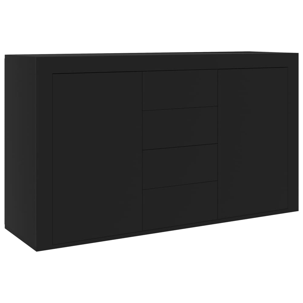 Vidaxl Sideboard Black 120x36x69 Cm Engineered Wood Vidaxl Sideboard Black 120x36x69 Cm Engineered Wood