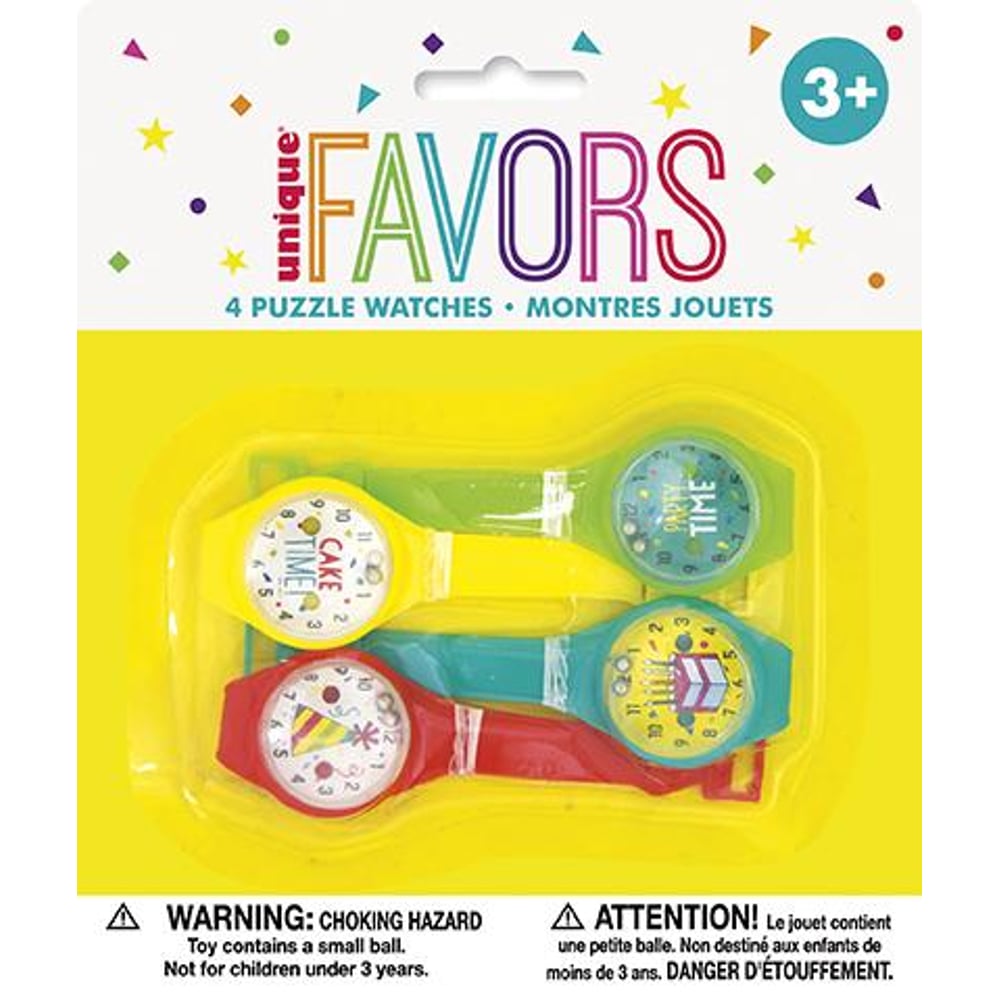 Unique- Puzzle Watches 4pcs