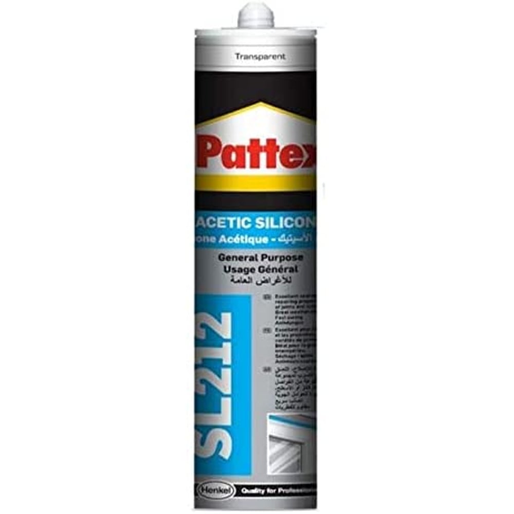 Pattex SL 212 General Purpose Silicone Transparent Color Pattex SL 212 General Purpose Silicone Transparent Color