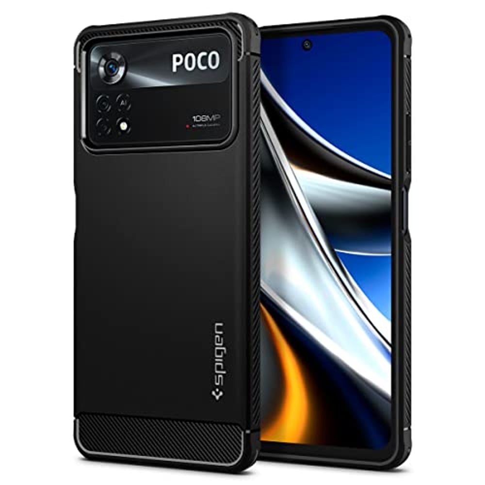 Spigen Rugged Armor Designed For Xiaomi Poco X4 Pro Case Cover - Matte Black Spigen Rugged Armor Designed For Xiaomi Poco X4 Pro Case Cover - Matte Black