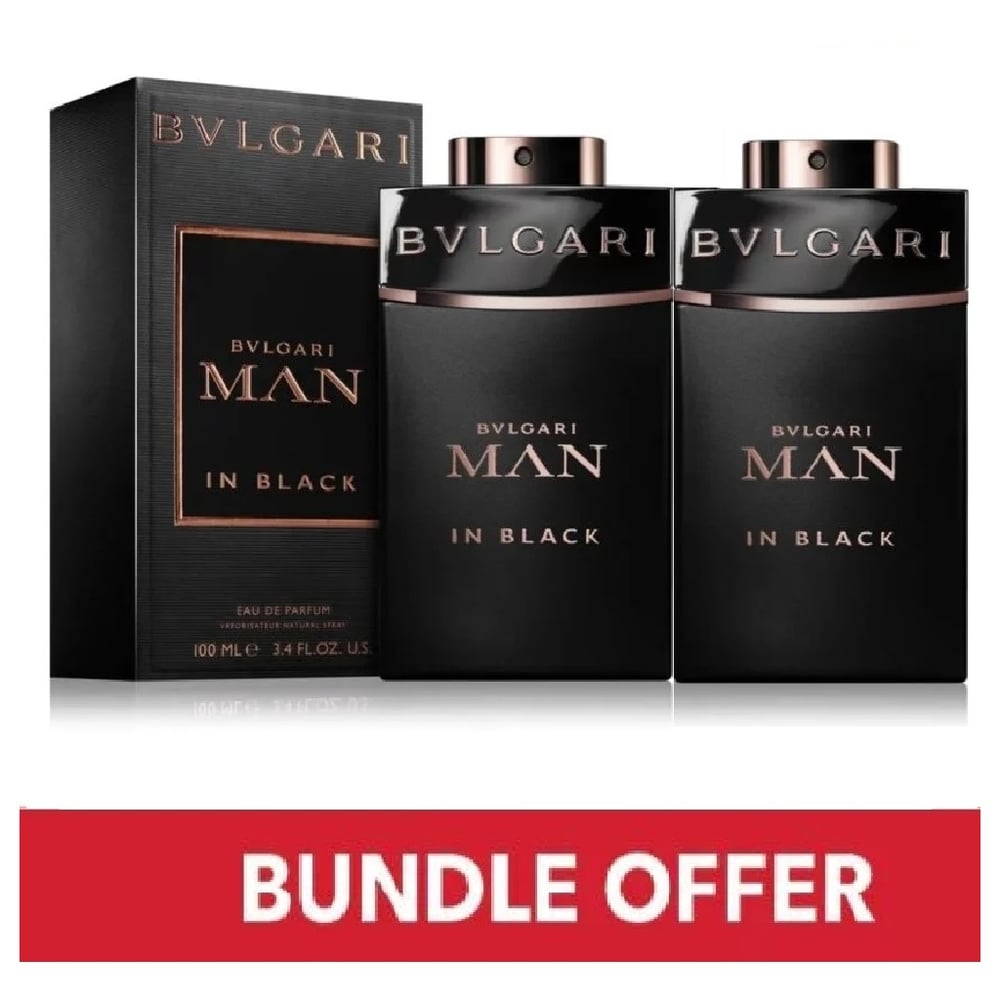 Bvlgari Man In Black Orient Eau De Parfum For Men 100ml Pack of 2 - Bundle Offer Bvlgari Man In Black Orient Eau De Parfum For Men 100ml Pack of 2 - Bundle Offer