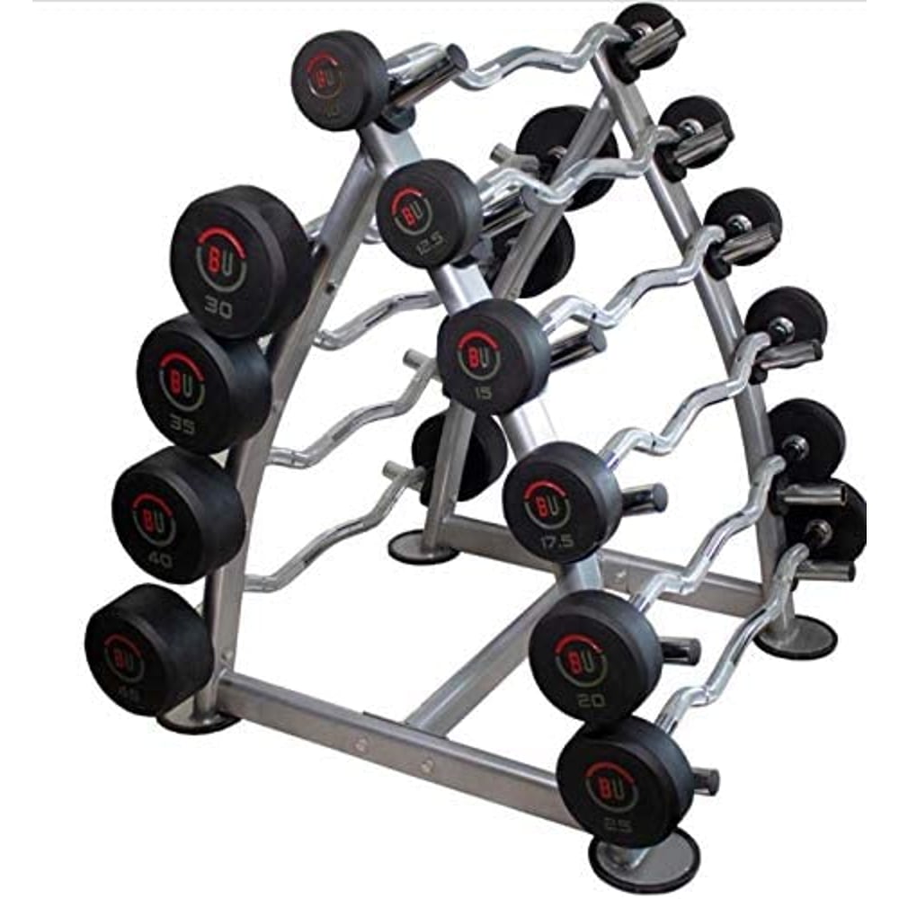 Miracle Fitness Fixed Curl Barbell weight - 10kg to 45kg - 10 pair BU-CURL Miracle Fitness Fixed Curl Barbell weight - 10kg to 45kg - 10 pair BU-CURL