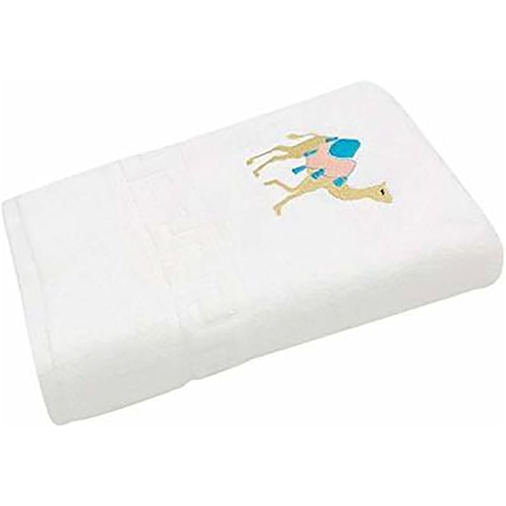 Personalized For You Cotton White Camel Blue Embroidery Bath Towel 70*140 cm Personalized For You Cotton White Camel Blue Embroidery Bath Towel 70*140 cm