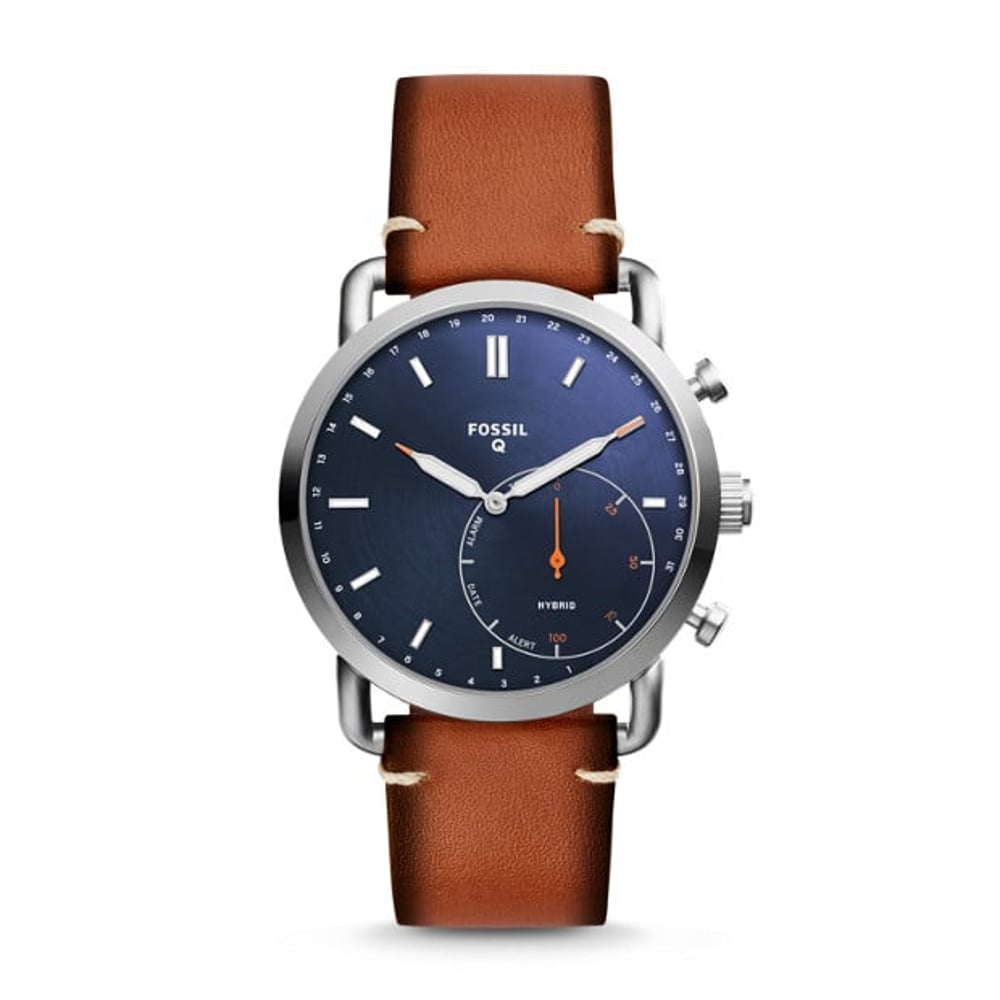 Fossil FTW1151 Hybrid Smartwatch - Q Commuter Luggage Leather