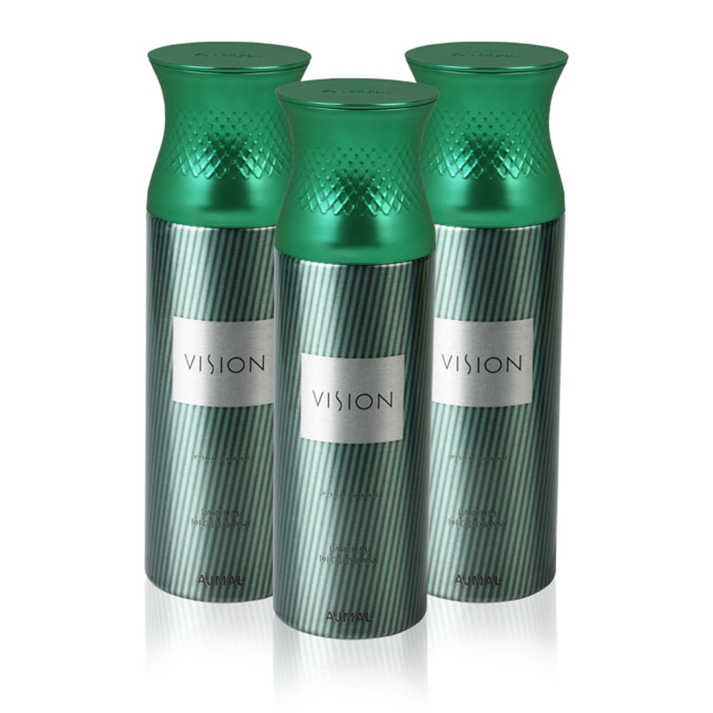 Ajmal Vision Deodorant for Men 3 In 1 Pack 200 ML Ajmal Vision Deodorant for Men 3 In 1 Pack 200 ML
