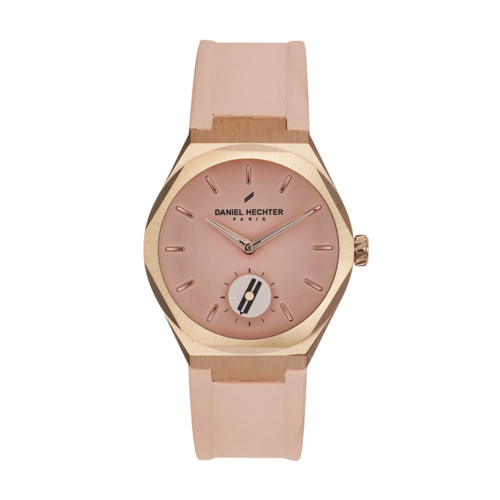 Daniel Hechter Fusion Lady Pink Pinkgenuine Leather Women's Watch