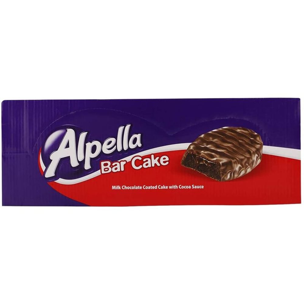 Ulker Alpella Milk Chocolate Coated Bar Cake With Cocoa Sauce 40G (Pack of 24pcs)