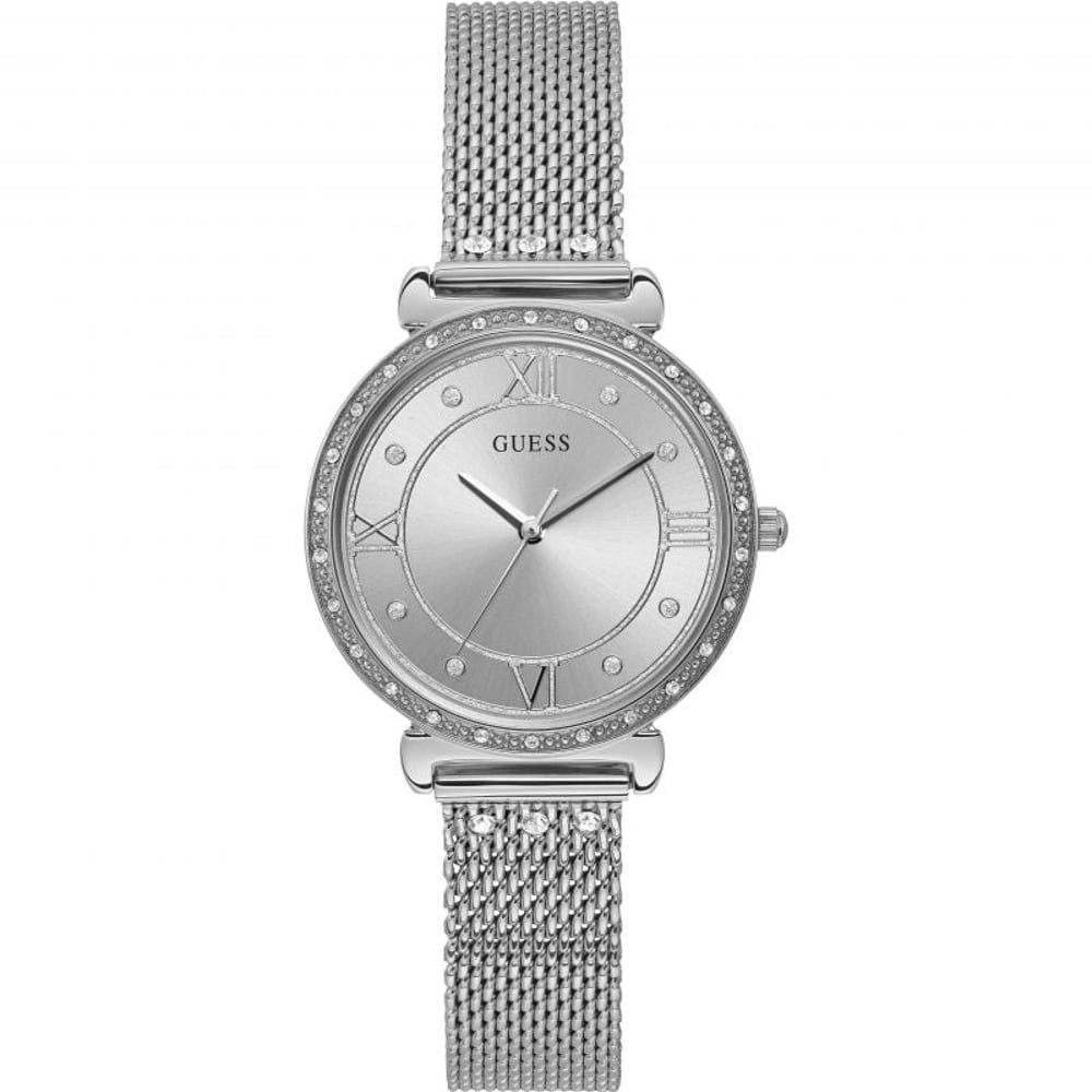 Guess Jewel Silver Stainless Steel Analog Watch For Women - W1289L1 Guess Jewel Silver Stainless Steel Analog Watch For Women - W1289L1