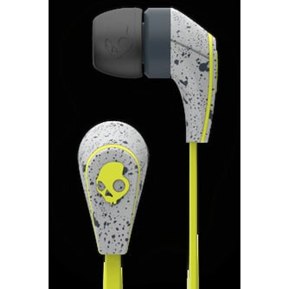 Skullcandy S2FXGM386 Fix In Ear Headphone W/ Mic3 Dark Grey/Light Grey/Hot Lime