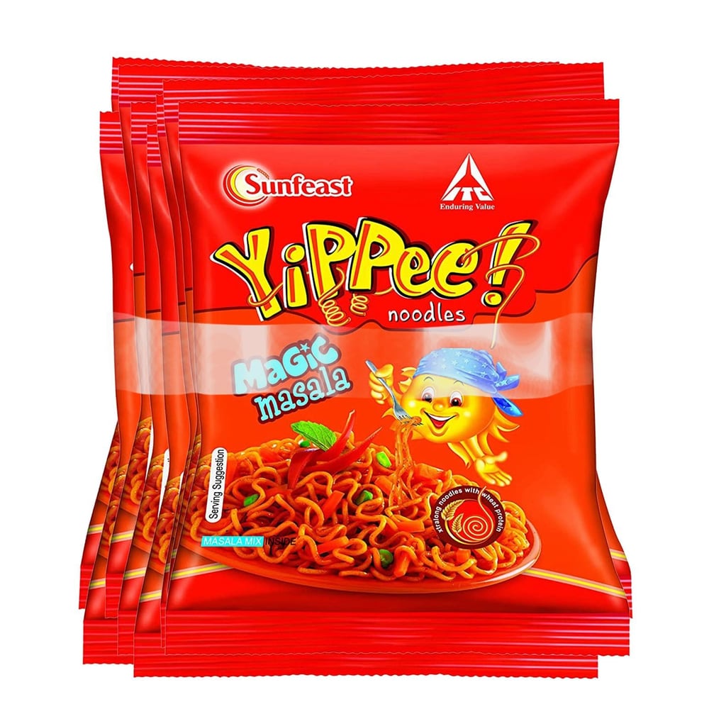 Sunfeast Noodles - Yippee Noodles Magic Masala 32g (Pack of 8)
