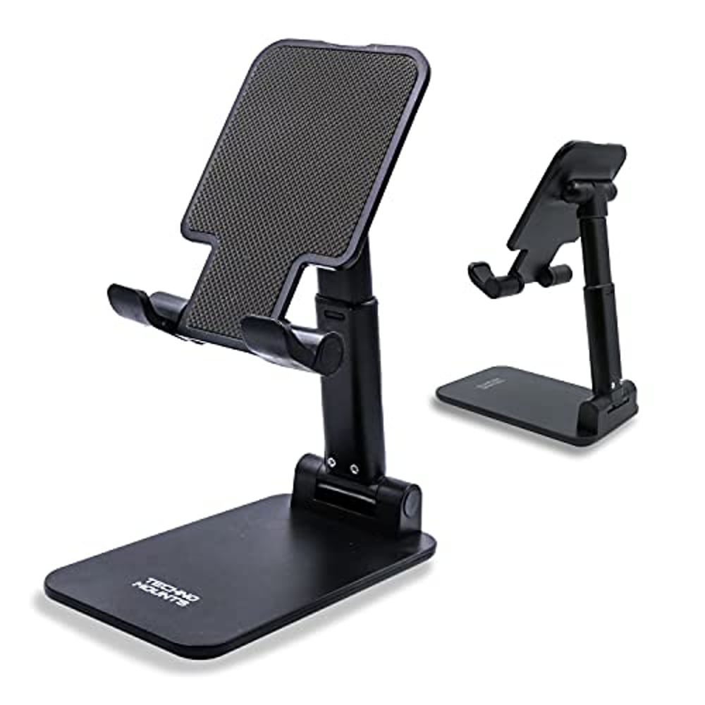 Technomounts Foldable Cell Phone Stand For Desk, Portable Mobile Phone Holder For 3.5