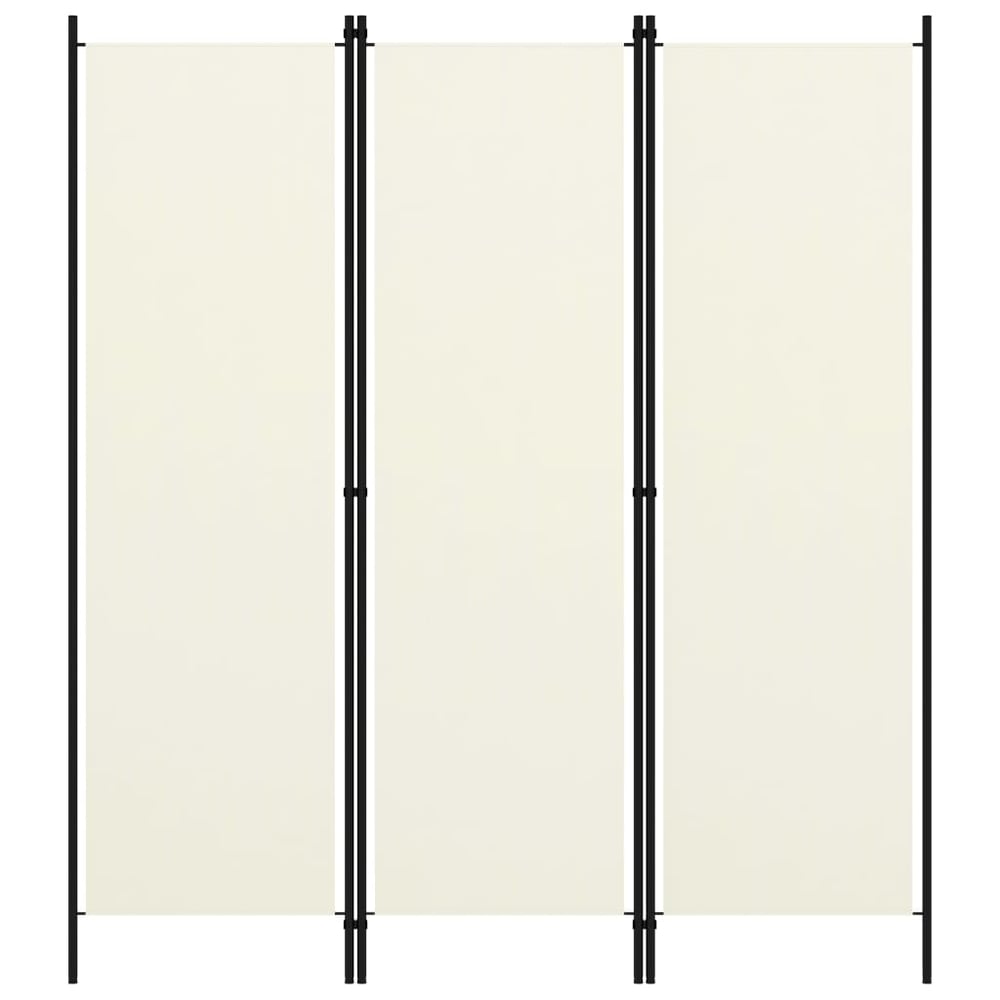 Vidaxl 3-panel Room Divider Cream White 150x180 Cm