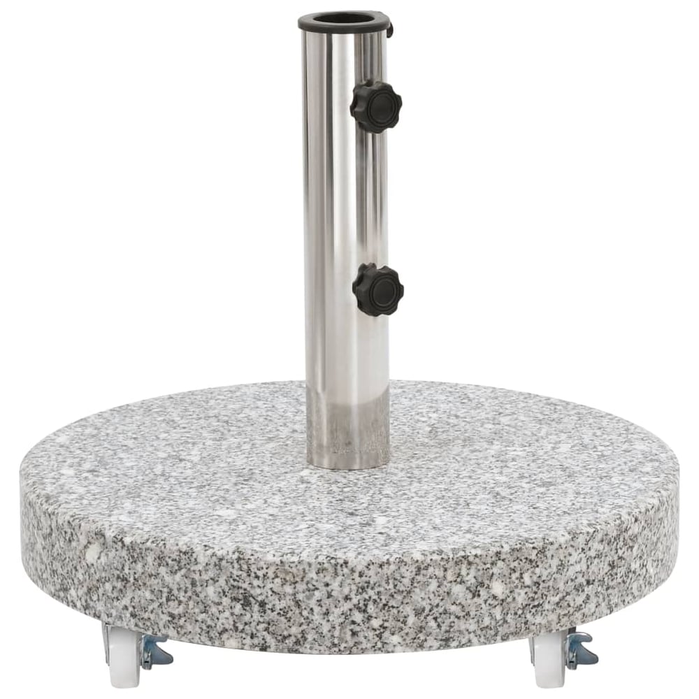 Vidaxl Parasol Base Granite 30 Kg Round Grey