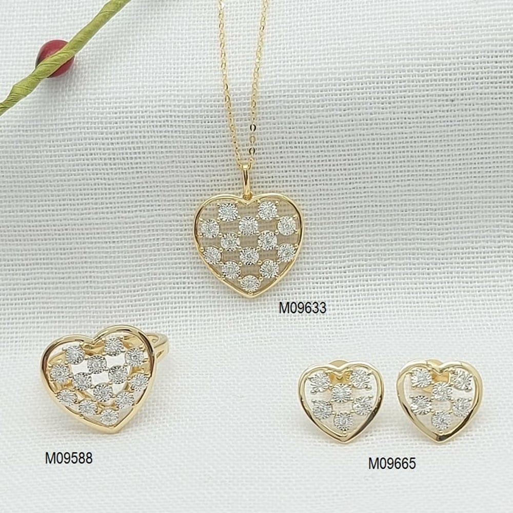 Lifestyle Jewelry Diamond Full Set Heart Valentine Collection