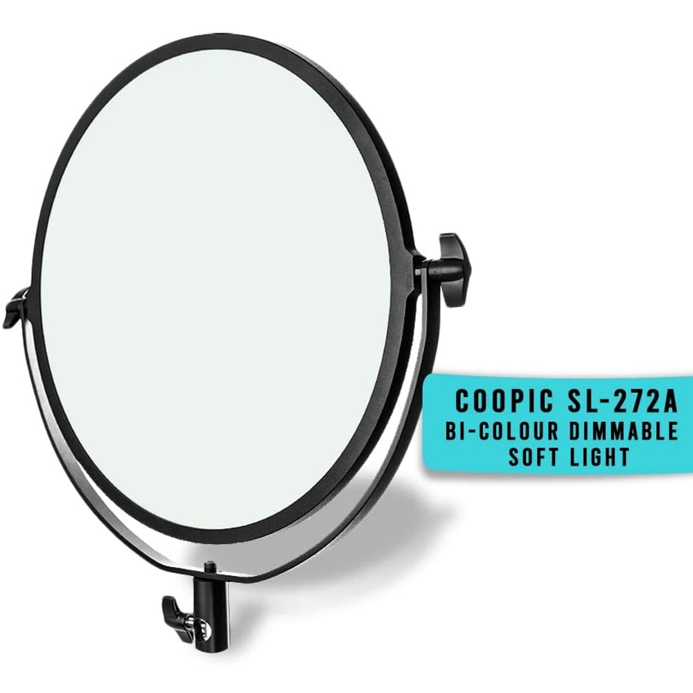 Coopic Sl-272a Flapjack Bio Color 3200k/5600k Led Studio Edge Soft Light 14-inch 36cm Round Moon Type Ultra-thin Professional Led Cri 95+ Dimmable Photo Studio Video Light Coopic Sl-272a Flapjack Bio Color 3200k/5600k Led Studio Edge Soft Light 14-inch 36cm Round Moon Type Ultra-thin Professional Led Cri 95+ Dimmable Photo Studio Video Light