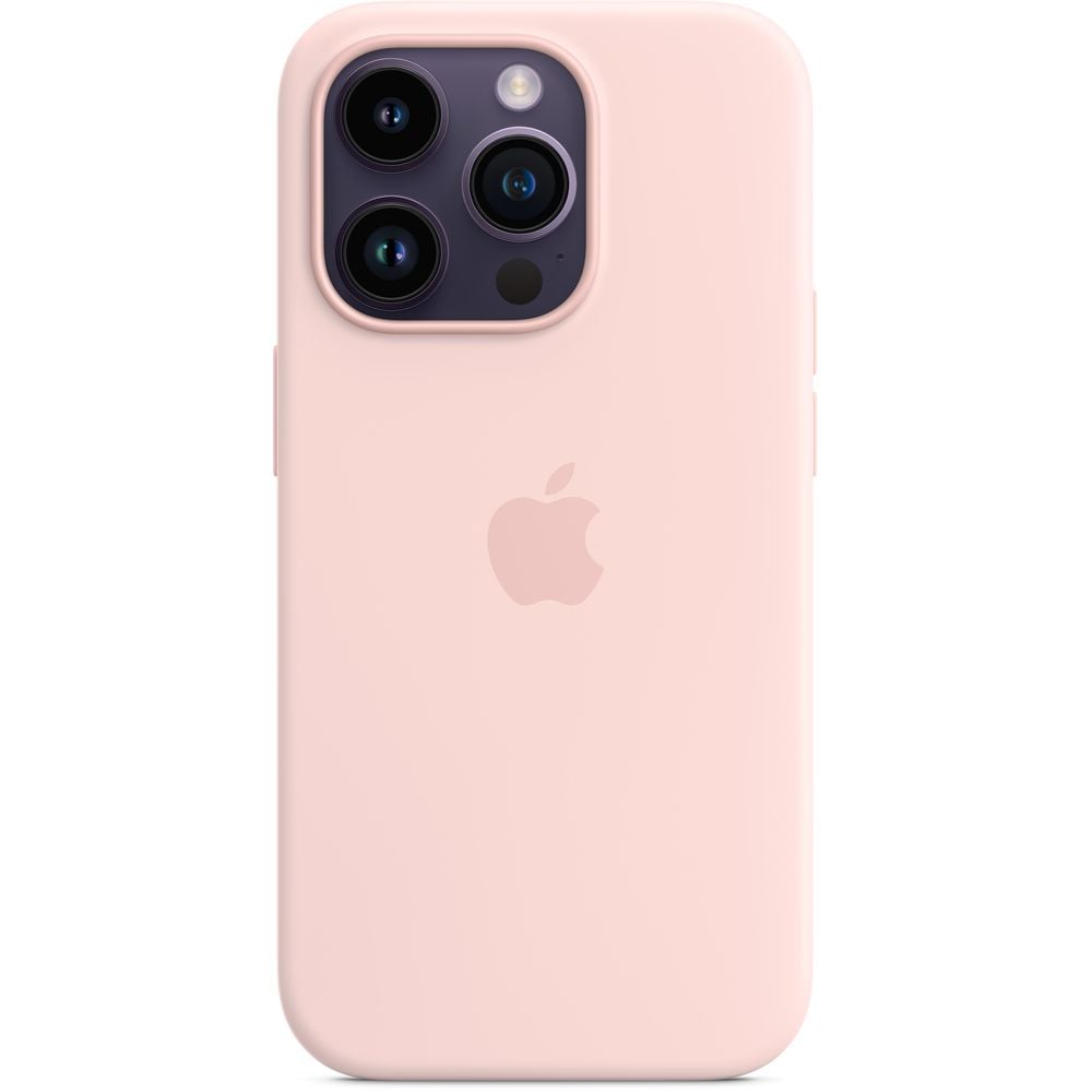 Apple iPhone 14 Pro Silicone Case Chalk Pink with MagSafe