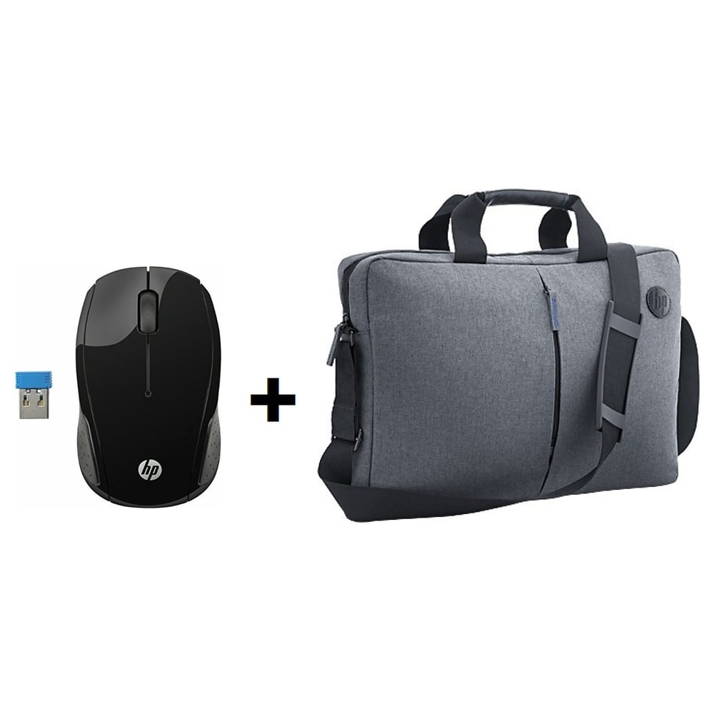 HP X6W31AA 200 Wireless Mouse + K0B38AA Topload Silver Bag 15.6inch HP X6W31AA 200 Wireless Mouse + K0B38AA Topload Silver Bag 15.6inch