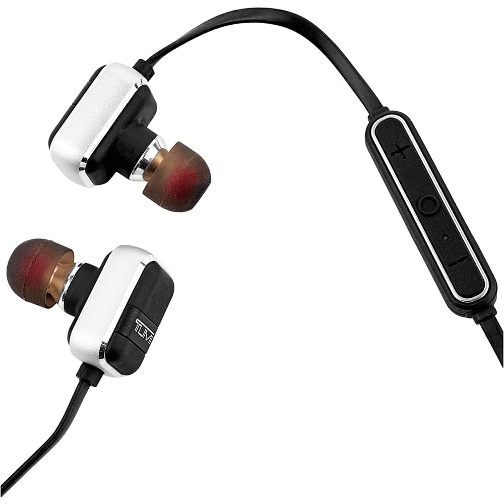 Tumi Wireless Earbuds Headphones Bluetooth Black/Gunmetal Tumi Wireless Earbuds Headphones Bluetooth Black/Gunmetal