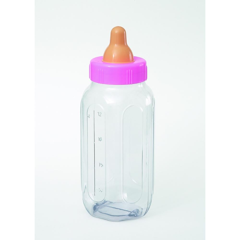 Unique- Baby Shower Favors Baby Bottle Bank 11in Pink 1pcs 10in X 4.75in Unique- Baby Shower Favors Baby Bottle Bank 11in Pink 1pcs 10in X 4.75in