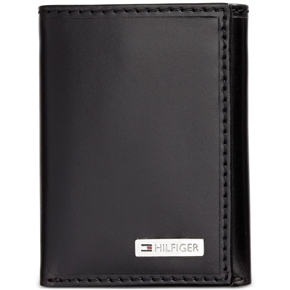 Tommy Hilfiger Men's Leather Trifold Wallet 31TL110005-Black