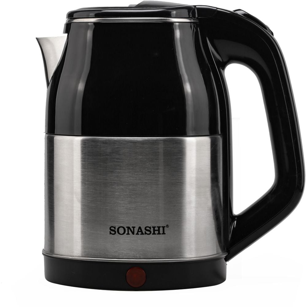 Sonashi 1500w 1.8l Cordless Kettle (black-silver) Skt-1811