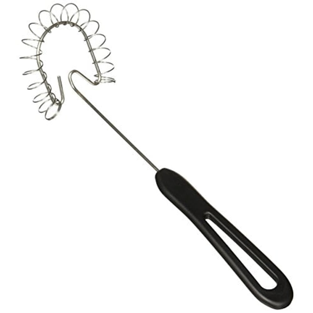 Linden Sweden Flat Wire Whisk - Unique Angled Head Design For Superior Performance - Versatile And Heat-Resistant, Great For Home Or Professional Use - Bpa-Free - Dishwasher-Safe, Black