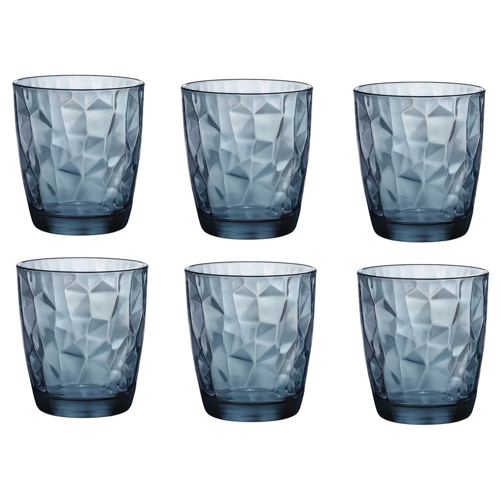 Bormioli Rocco 8004360065039 Diamond Blue O-F 6Pcs 30.5Cl