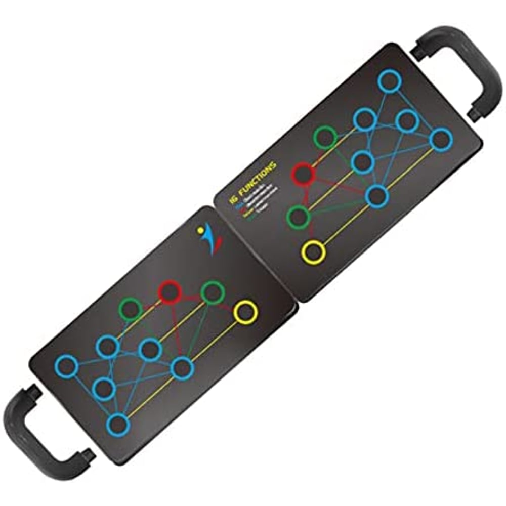 ULTIMAX- Push Up Rack Board Muscle Board 9 in 1 Multifunctional Foldable Fitness Board Rack with Handle Used for Body Muscle Training Fitness Home or Outdoor Sports ULTIMAX- Push Up Rack Board Muscle Board 9 in 1 Multifunctional Foldable Fitness Board Rack with Handle Used for Body Muscle Training Fitness Home or Outdoor Sports