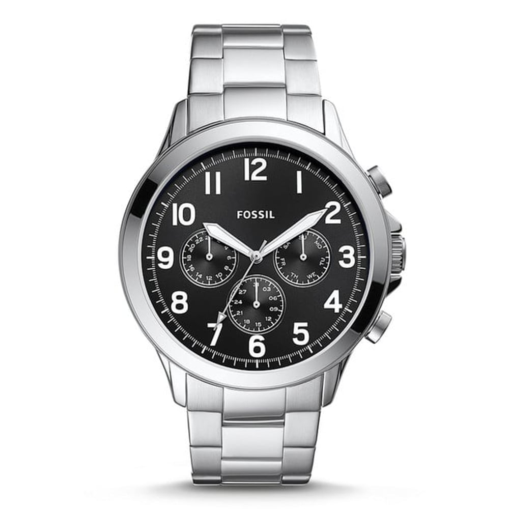 Fossil Mens Yorke Stainless Steel Band Watch - Bq2541