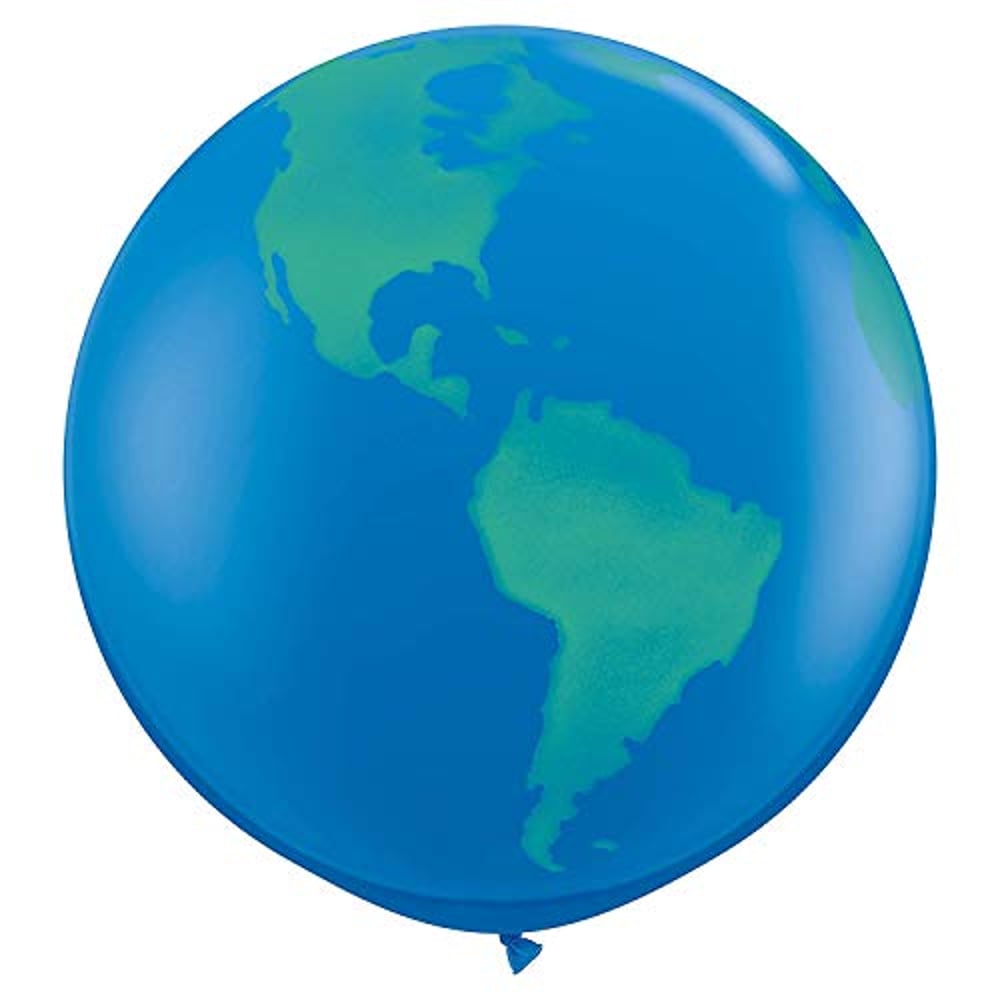 Qualatex Round Globe Biodegradable Latex Balloon, 36-Inch (2-Units) Qualatex Round Globe Biodegradable Latex Balloon, 36-Inch (2-Units)