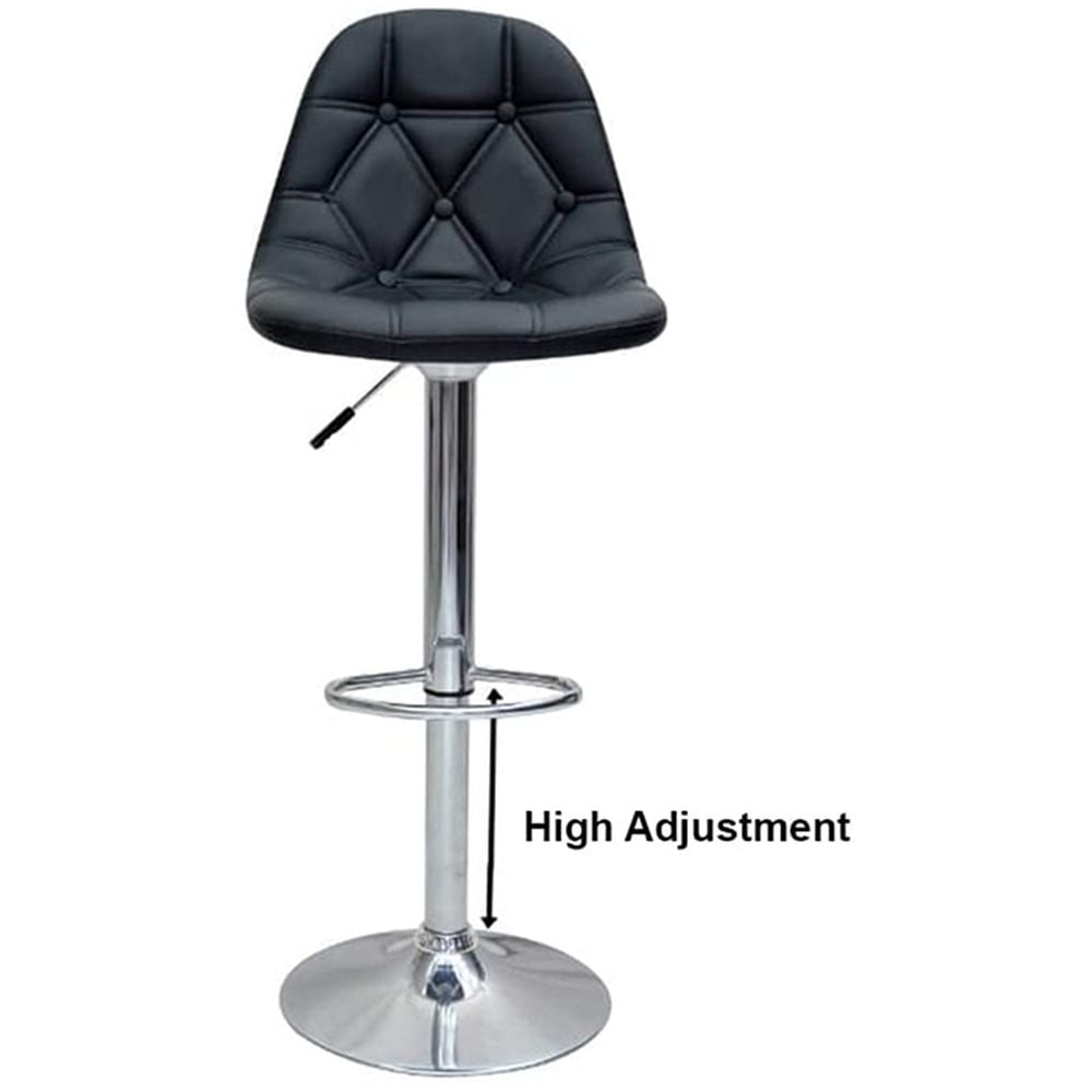 4-pieces Barstool Chair Pu Leather And Stainless Steel Base Adjustable Bar Stool Height 360 Swivel 4-pieces Barstool Chair Pu Leather And Stainless Steel Base Adjustable Bar Stool Height 360 Swivel