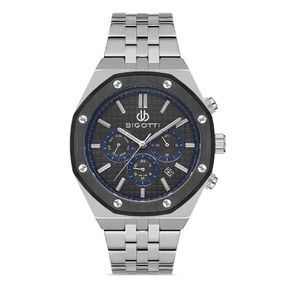 Bigotti Milano Mens Stainless Steel Strap Watch - Bg.1.10332-2 Bigotti Milano Mens Stainless Steel Strap Watch - Bg.1.10332-2