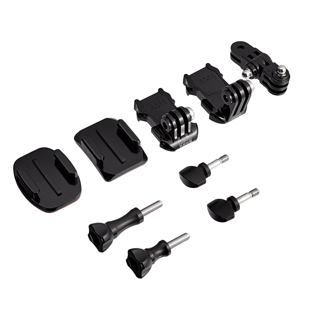 GoPro Bag of Mounts Official With a 3-Way Pivot Arm for All GoPro Cameras Polycarbonate, Stainless Steel - Black