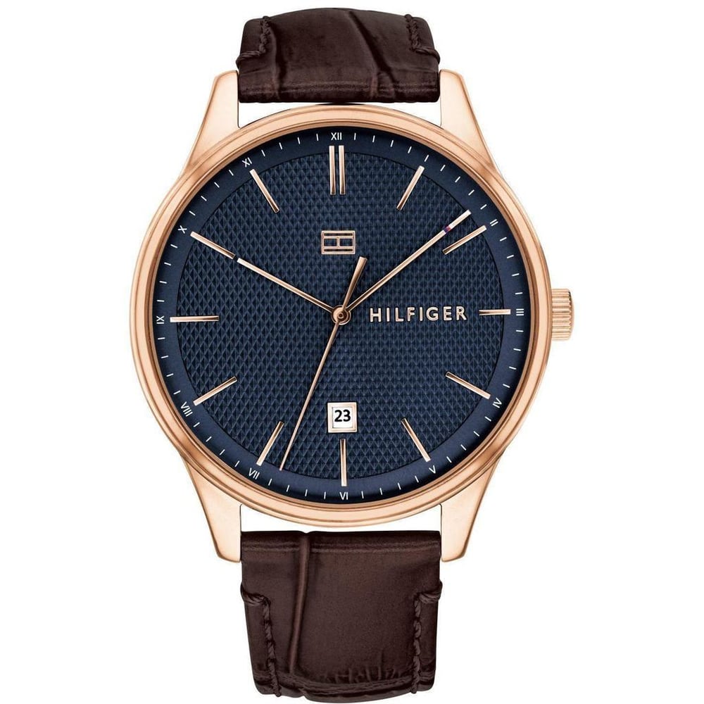 Tommy Hilfiger Damon Brown Leather Watch For Men 1791493 Tommy Hilfiger Damon Brown Leather Watch For Men 1791493