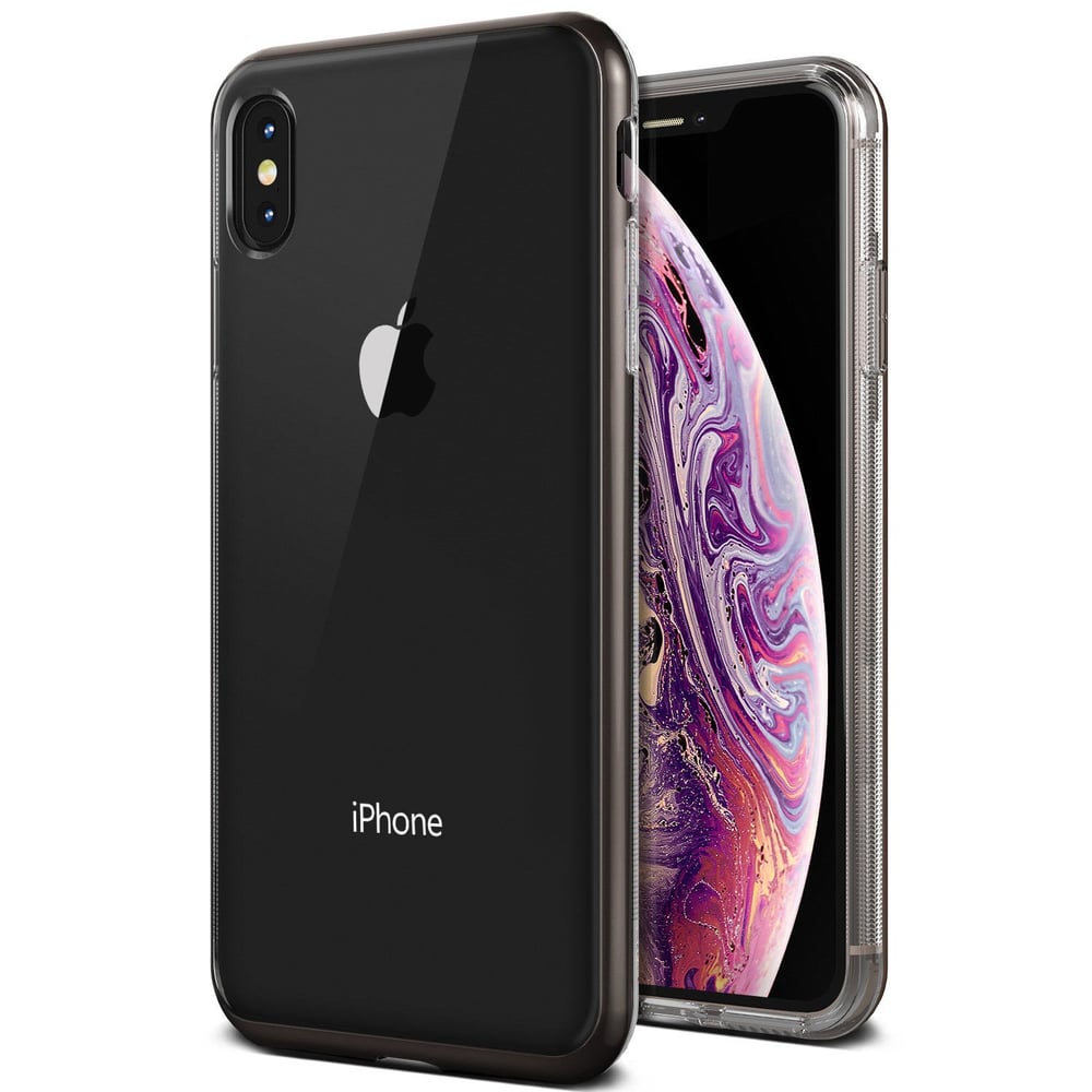 Vrs Design Iphone Xs Max Crystal Bumper Cover/case - Metal Black Vrs Design Iphone Xs Max Crystal Bumper Cover/case - Metal Black