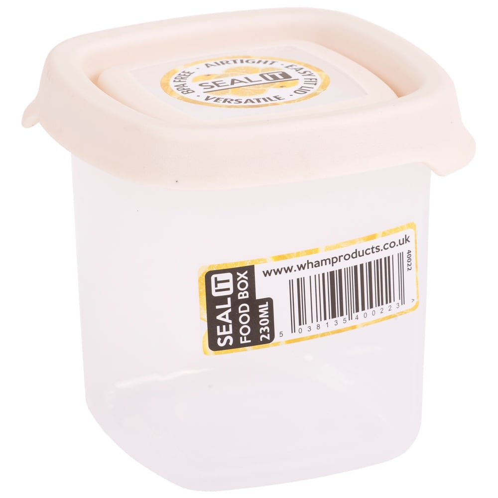 SeaL It Square Lunch Box Cream 230ml