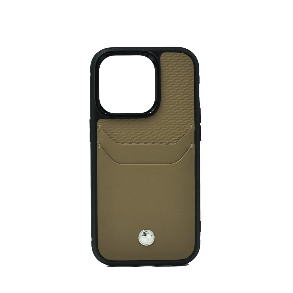 Bmw Signature Collection Genuine Leather Cases With Cardslot Embossed Pattern For Iphone 14 Pro Taupe Bmw Signature Collection Genuine Leather Cases With Cardslot Embossed Pattern For Iphone 14 Pro Taupe
