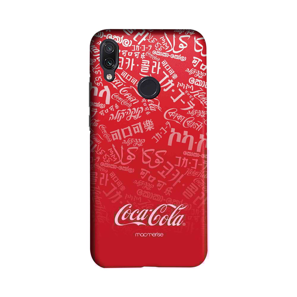 Macmerise I Speak Coke Red - Sleek Phone Case For Xiaomi Redmi Note 7 Pro