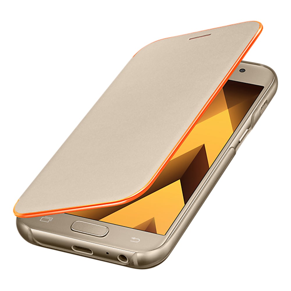 Samsung Neon Flip Cover Gold For A3 2017 EF-FA320PFEGWW