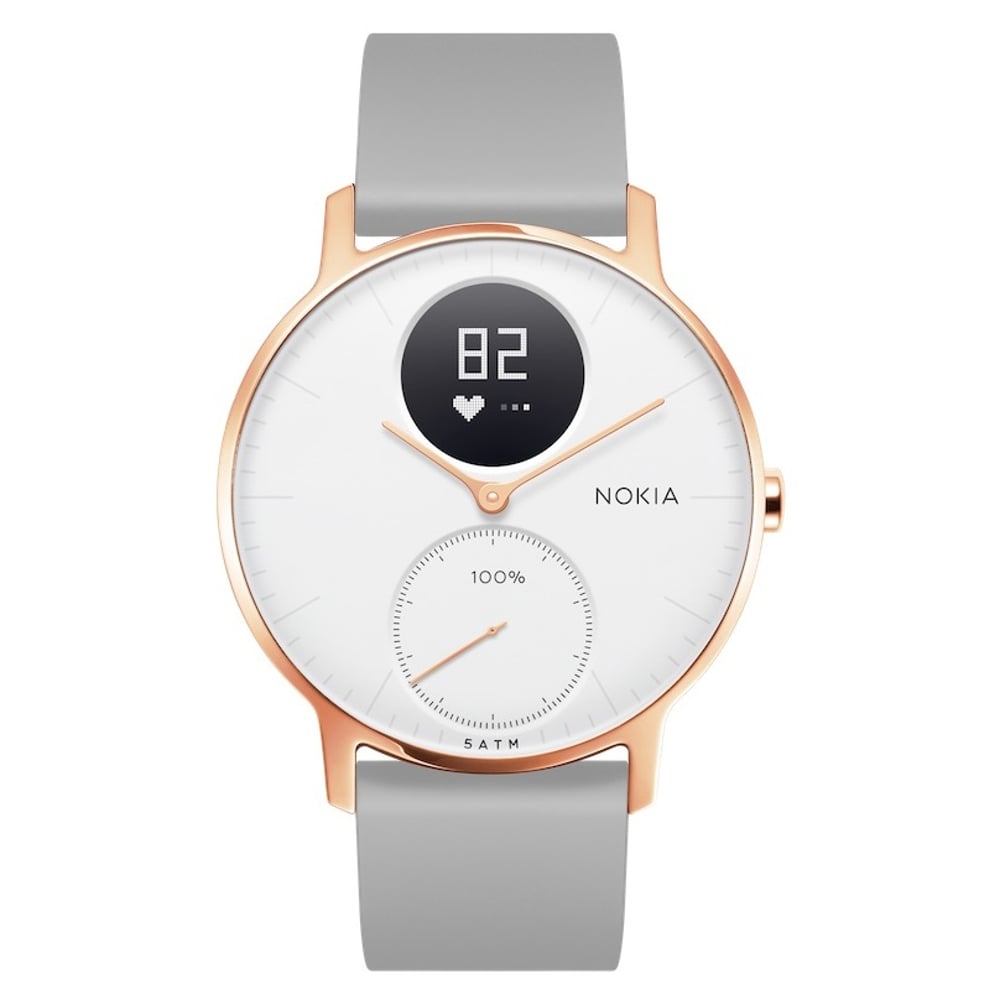 Nokia HWA03 Steel HR Watch 36mm White/Grey