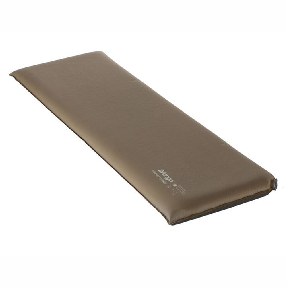 Vango Comfort 10, Self Inflating Sleeping Mat, Single, Nutmeg