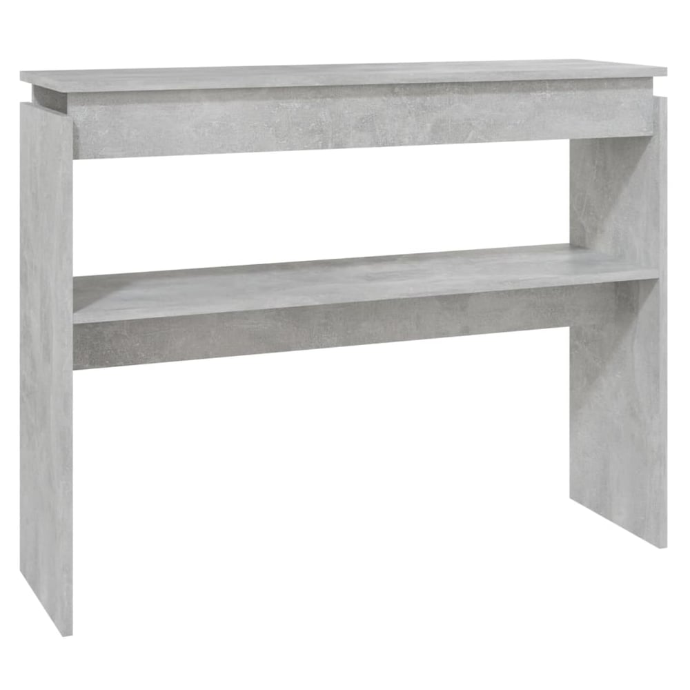 Vidaxl Console Table Concrete Grey 102x30x80 Cm Engineered Wood Vidaxl Console Table Concrete Grey 102x30x80 Cm Engineered Wood