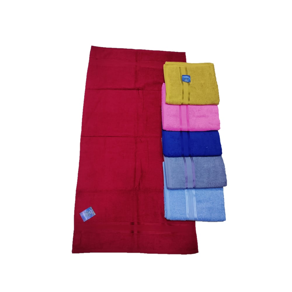 Sheep Bath Towel Plain Dyed Aqua Pearl Multicolor Untw00201 (pack Of 6)(70 X 140cm)