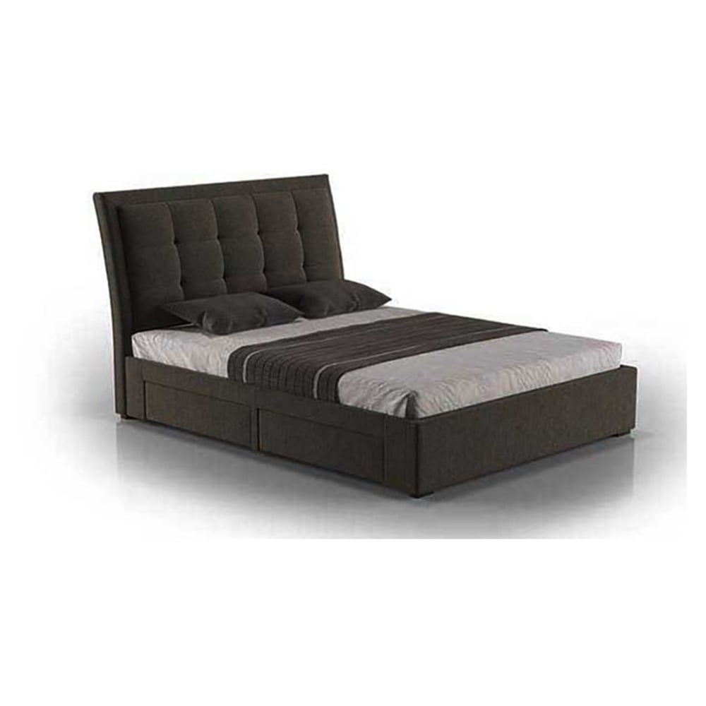 Four-Drawer Storage Super King Bed with Mattress Charcoal Grey Four-Drawer Storage Super King Bed with Mattress Charcoal Grey