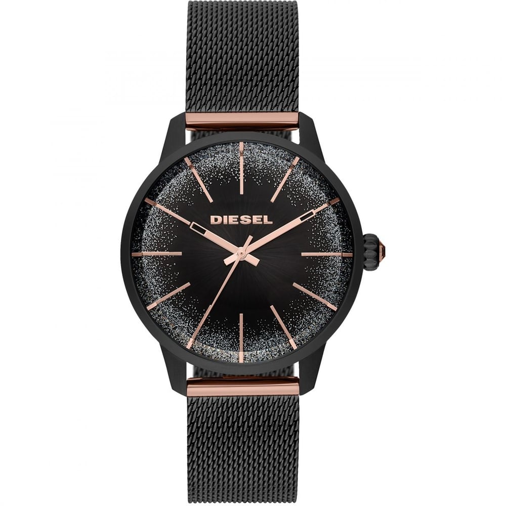 Diesel DZ5577 Three-hand in black stainless steel Ladies Watch Diesel DZ5577 Three-hand in black stainless steel Ladies Watch