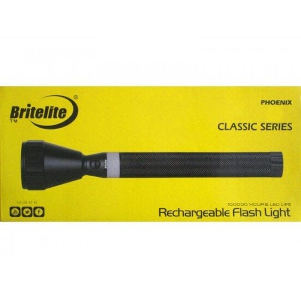 Britelite Phoenix Led Rechargeable Flashlight 1900 Meter Britelite Phoenix Led Rechargeable Flashlight 1900 Meter